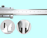 Штангенциркуль 0 - 125 ШЦТ-I (0,05) с твердосплавными губками, с глубиномером "CNIC" (Шан 141-515S) нерж. сталь