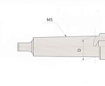 Патрон Фрезерный с хвостовиком КМ2 с лапкой для крепления инструмента с ц/хв d10мм (TY05A-7) "CNIC"