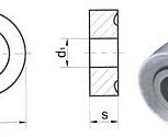 Пластина RNUM - 190600  Т15К6(YT15) круглая dвн=8мм (12114) со стружколомом "CNIC"