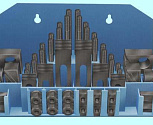 Набор клиновых ступенчатых прижимов из 58-ми предм., паз13,7мм М10х1,5 в металлическом футляре (YT-0203) "CNIC"