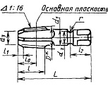 Метчик Rc 1 1/4" Р6М5 трубный конический, м/р. (11 ниток/дюйм)
