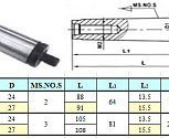 Оправка КМ3 / 3/8"-24UNF без лапки (М12х1.75), для резьбовых патронов "CNIC" (MS3W-3/8-24UNF)