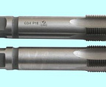 Метчик G 5/8" Р18 трубный цилиндрический, м/р. комплект из 2-х шт. (14 ниток/дюйм) ГОСТ3266