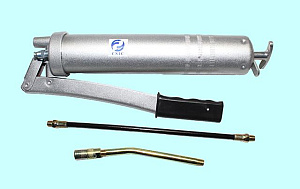 Шприц рычажно-плунжерный, 400куб.см(14oz) с метал. трубкой, шлангом и насадкой LD-839(LD-24004A) "CNIC" 