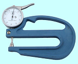 Толщиномер индикаторный стрелочный (0-10мм), цена дел. 0,01мм, L120мм "CNIC" (Шан 580-102)