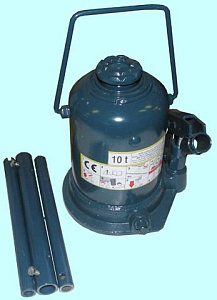 Домкрат 2-х плунжерный грузопод. 10,0т (198-432мм) (TF1008) "CNIC" (упакованы по 2шт.) 32830 