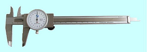 Штангенциркуль 0 - 200 ШЦК-I (0,02) стрелочный с глубиномером H-50мм "CNIC" (Шан 180-313S) нерж. сталь 