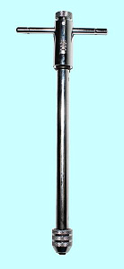 Вороток для метчиков М3,0-М8мм цанговый с трещеткой (250х100мм) 