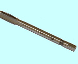 Метчик М20,0 (2,5)х34х140 м/р. Р18 удлиненный, проходной хвостовик d16.0мм DIN376