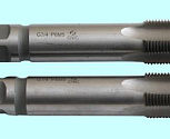 Метчик G 7/8" Р6М5 трубный цилиндрический, м/р. комплект из 2-х шт. (14 ниток/дюйм) ГОСТ3266