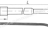Метчик Гаечный М18х1,5 Р18 с изогнутым хвостовиком