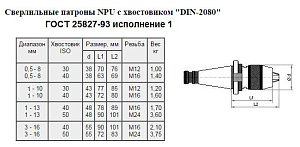 Патрон сверлильный Самозажимной бесключевой с хвостовиком NT 7:24 -40, ПСС-16 (3,0-16мм,М16) для ст-ков без ЧПУ "CNIC" 