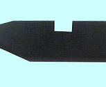Резец Вставка сеч. 8х7х40мм оснащенная гексанитом-Р (композит01), правая со скошенным хвостовиком