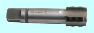 Метчик G 1 1/8" Р6М5 трубный цилиндрический, м/р. (11 ниток/дюйм) ГОСТ3266 