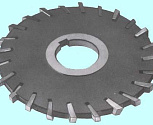 Фреза дисковая 3-х сторонняя 125х16х32, Z=14 Р6М5 со вставными рифл. ножами, с разнонапрвленными зубьями