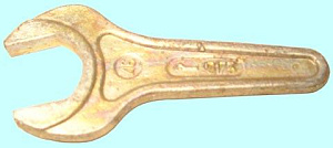 Ключ гаечный (рожковый) 46 односторонний цинк. (КЗСМИ) (коррозия) 