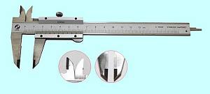 Штангенциркуль 0 - 125 ШЦТ-I (0,02) с твердосплавными губками с глубиномером "CNIC" (Шан 141-115S) нерж. сталь 