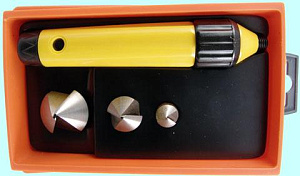 Набор шаберов из  6шт (ручка с держателем и 3 зенковки d 12,20,30мм) "CNIC" (780-0272) 