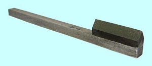 Брусок алмазный Тип 05 (угловой) 40х8х5х160х60° АС4 160/125 100% В2-01, 7,0 кар. с ручкой 