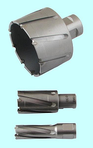 Сверло d 37х35 корончатое кольцевое Т15К6 хвостовик Weldon 19мм по металлу "TLX" 