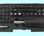 Набор бит из  48 шт. сталь CrV с рукояткой и магнитным держателем (WX-MP48) "CNIC"