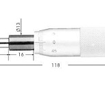 Ходовой винт (рукоятка) микрометра  0-25 мм (0,001) "CNIC" (Шан 438-515)