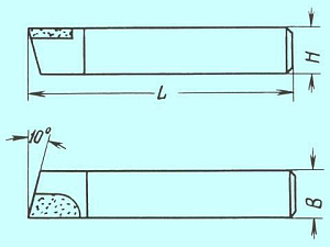 Резец Проходной упорный прямой 25х16х120 Т15К6 