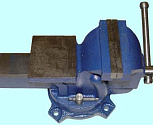 Тиски слесарные 150 мм (6") стальные поворотные усиленные с наковальней (LT89006)  (упакованы по 1шт.) 30223
