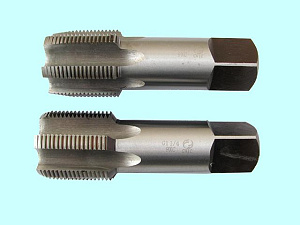 Метчик G   7/8" 9ХС трубный цилиндрический, ручной комплект из 2-х шт. (14 ниток/дюйм) DIN 5157 "CNIC" 