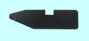 Резец Вставка сеч. 8х7х40мм оснащенная гексанитом-Р (композит01), правая со скошенным хвостовиком 