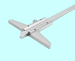 Штангенглубиномер 0- 250мм ШГ-250, цена деления 0.05 (Эталон)