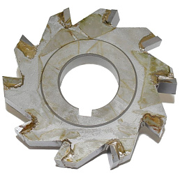 Фреза дисковая 3-х сторонняя 160х14х40, Z=16 Т15К6 с разнонаправл.зубьями "CNIC" 