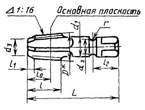 Метчик Rc 1 1/2" Р6М5 трубный конический, м/р. (11 ниток/дюйм)  