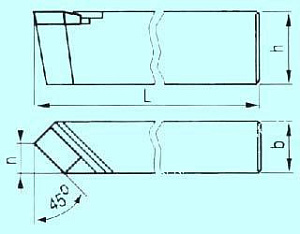 Резец Проходной прямой 32х20х170 Т15К6 