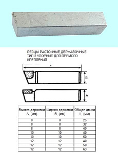 Резец Расточной державочный 10х10х50 ВК8(YG8) 90°, к расточным оправкам "CNIC" 