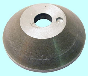 Эльборовый круг 12А2-45град.(чашечный конический) 150х20х5х32 ЛКВ40  50/40, 100% В2-01 180,0 карат 