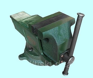 Тиски Слесарные 160 мм чугунные поворотные ТСЧ-160 (Могилев) 