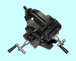 Тиски Станочные 125мм координатные с 2-мя суппортами поворотные  (Q97125В) "CNIC" 