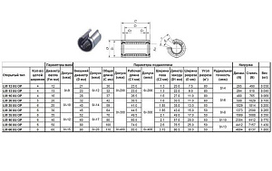 Подшипник линейный LM 12 UU OP, 12 х 21 х 30мм (открытый тип) "CNIC" 