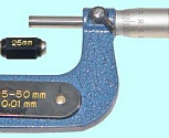 Микрометр Гладкий МК- 50   25- 50 мм (0,01) кл.т.1 тв.сплав "CNIC" (Шан 400-110)