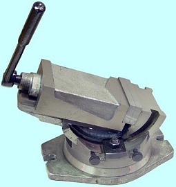 Тиски Станочные глобусные 160мм поворотные, ход 125мм, шкала-град., закр.винт Q41(QHK)160 "CNIC" 