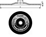 Круг зачистной армированный 115х6х22 ПП А24 по металлу (Луга) тип 27