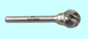 Борфреза тв.спл. сферич.d10х9х6х65 спиральная крупная насечка (D10 09С06) "CNIC" 