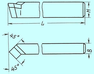 Резец Проходной отогнутый 20х16х120 ВК8 