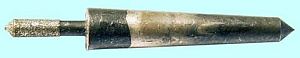 Головка алмазная цилиндрическая d 2,8мм к/х АС4 80/63 конический хв. 