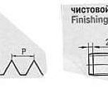Метчик М39,0 x 3,0 м/р.Р6М5 комплект из 2-х шт.