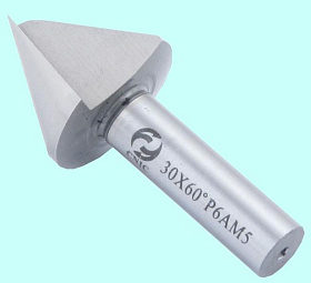Зенковка d 20,5х22.0х 67 конус  60° dхв=10мм Р6АМ5 ц/х Z=1 DIN334 "CNIC" 