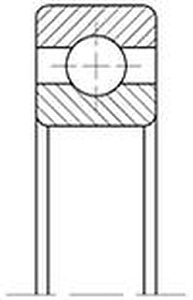 Подшипник 5-406 (6406 P5) "CNIC" 