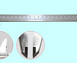 Штангенциркуль 0 - 300 ШЦТ-I (0,05) с твердосплавными губками, с глубиномером "CNIC" (Шан 141-535S) нерж. сталь