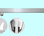 Штангенциркуль 0 - 250 ШЦТ-I (0,02) с твердосплавными губками, с глубиномером "CNIC" (Шан 141-130S) нерж. сталь